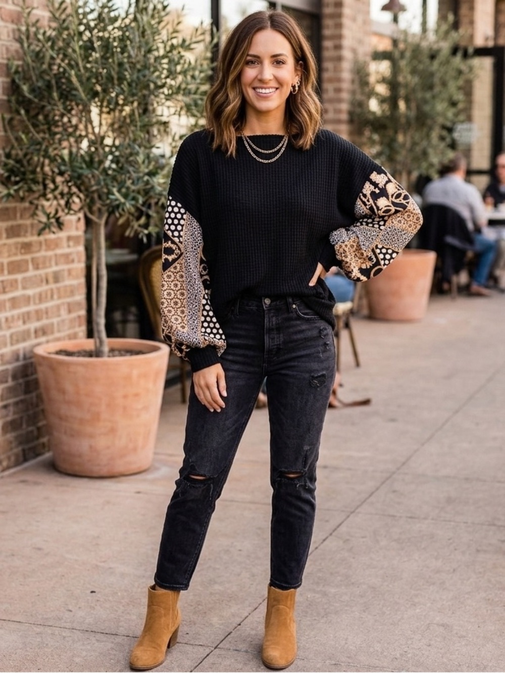 Promesa Sweater multi fabric